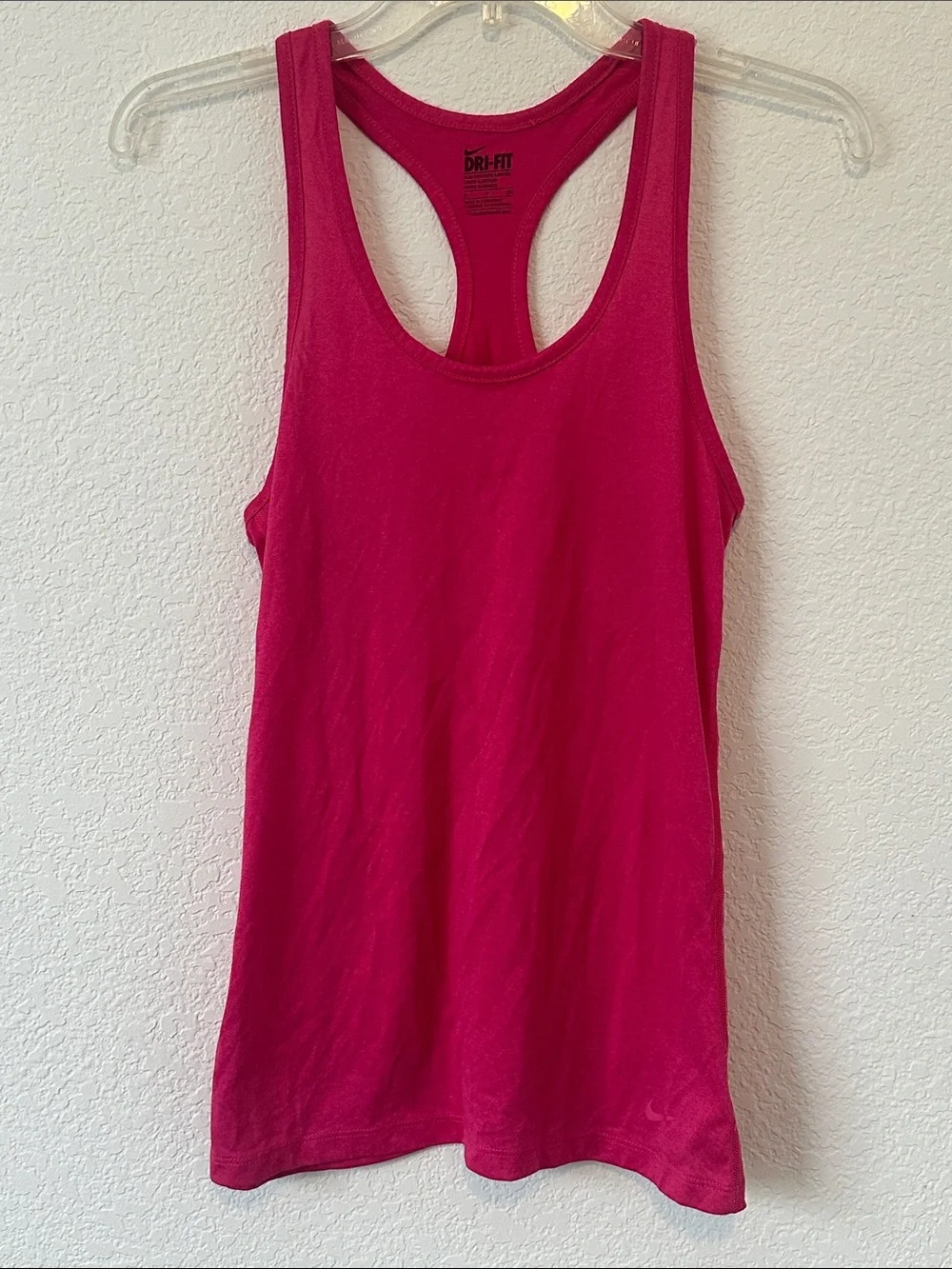 Nike Women’s Dri-FIT Racerback Tank Top in Bright Pink